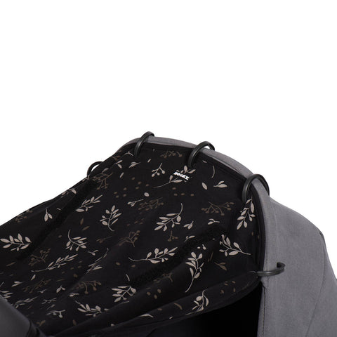 Dooky Universal Sun Shade - Romantic Leaves Black