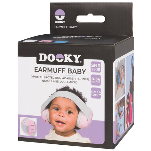 Dooky Baby Ear Protection - Pink - 0-3 Years