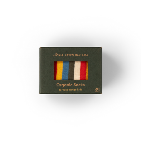 Little Green Radicals Rainbow Terry Boot Socks 2 Pack