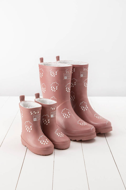 Grass & Air Rose Adult Colour-Changing Winter Wellies