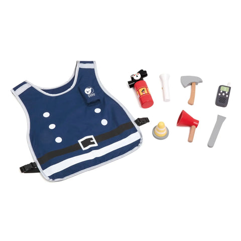 Classic World Firefighting Pretend Play Set Wooden Role Play