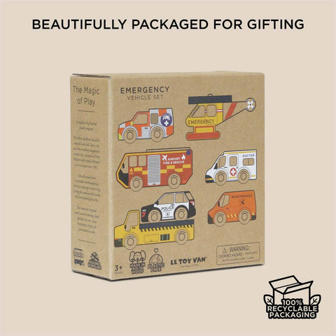 Emergency Helicopter & Rescue Car Gift Set