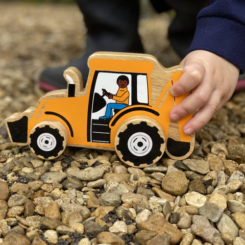 Lanka Kade Digger - Push Along Handmade fair trade wooden kids toy