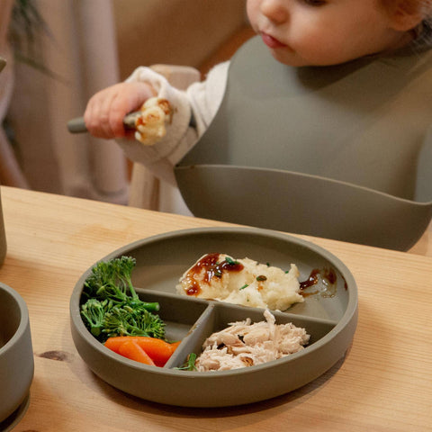 Baby Silicone Weaning Bib - By Tiny Dining