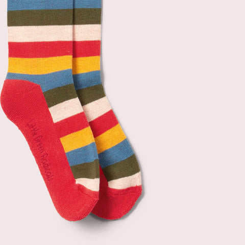 Little Green Radicals Rainbow Terry Boot Socks 2 Pack