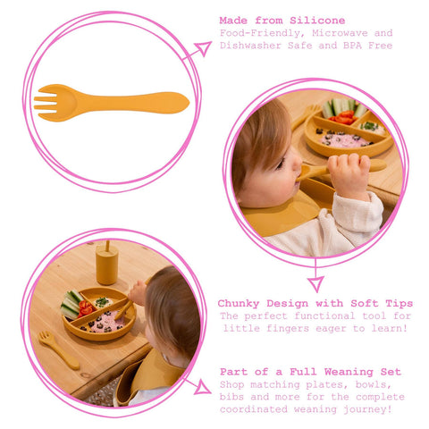Baby Silicone Weaning Fork - By Tiny Dining