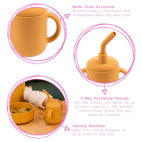 120ml Baby Silicone Sippy Cup - By Tiny Dining