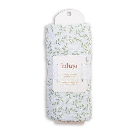 Lulujo - Muslin Swaddle - Greenary