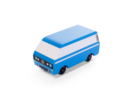 Candyvan - VW T3 Blue - Wooden Diecast Toy Car Candylab