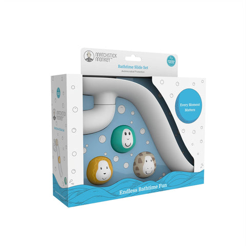 Matchstick Monkey White Bathtime Slide Set