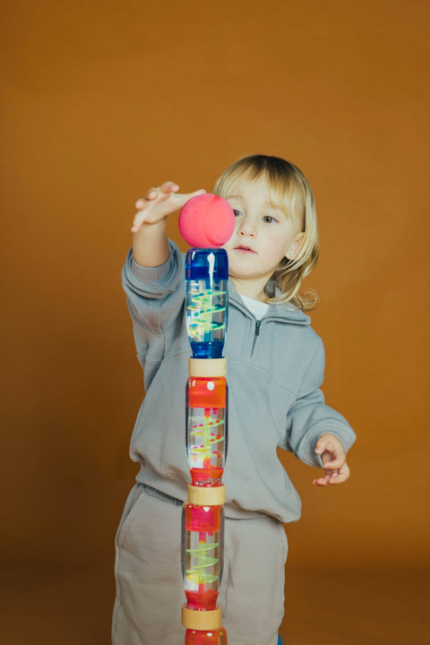 Petit Boum Sensory Toy Bottle Move Spiral (Blue)