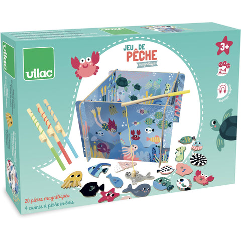 Vilac Magnetic Fishing Box – Wooden Coordination & Skill Toy