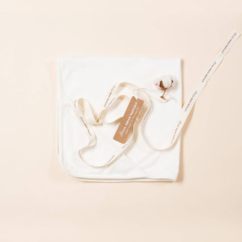 Little Green Radicals Natural Hooded Baby Blanket