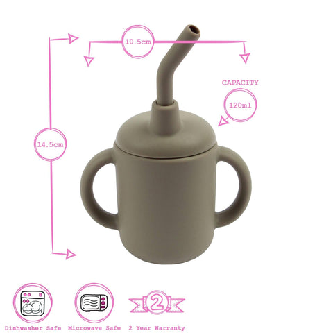 120ml Baby Silicone Sippy Cup - By Tiny Dining