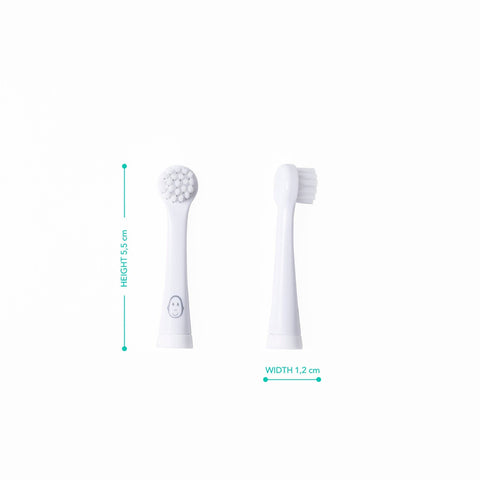 Matchstick Monkey Baby Electric Sonic Toothbrush Replacement Heads (2 Pack)