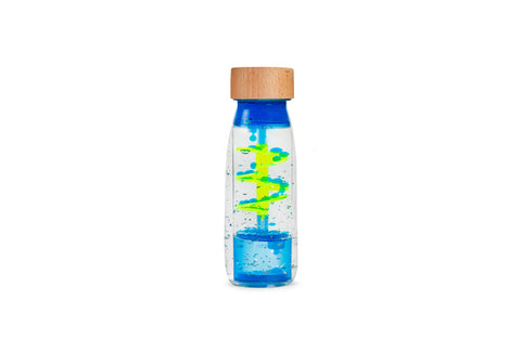 Petit Boum Sensory Toy Bottle Move Spiral (Blue)