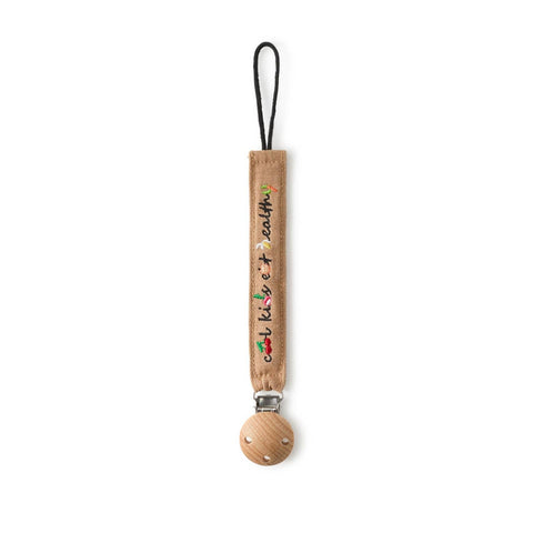 Pacifier Clip - Cool Kids - Natural Baby Teether Oli&Carol