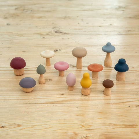SiliSoft® Woodland Mushrooms Assorted (Earth)