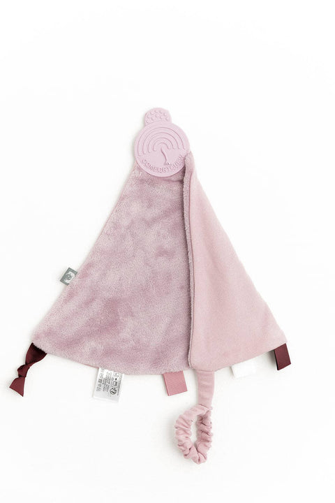 Cheeky Chompers Dusty Pink Neutral Comfortchew - Baby Comforter With Teether