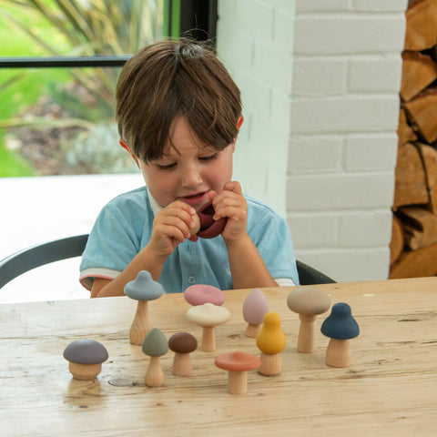 SiliSoft® Woodland Mushrooms Assorted (Earth)