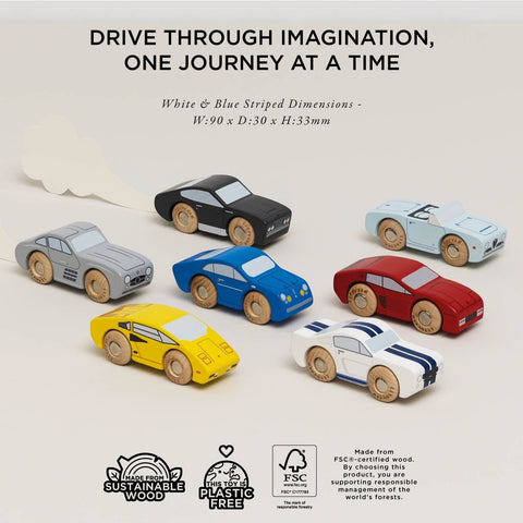 Classic Wooden Sports Car Gift Set