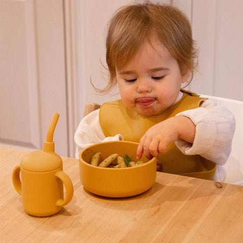 Baby Silicone Suction Bowl with Lid - By Tiny Dining