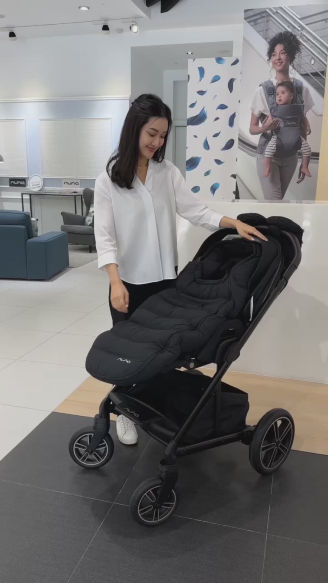 Nuna Winter Stroller Set | Cashmere Footmuff & Mittens – Naturally