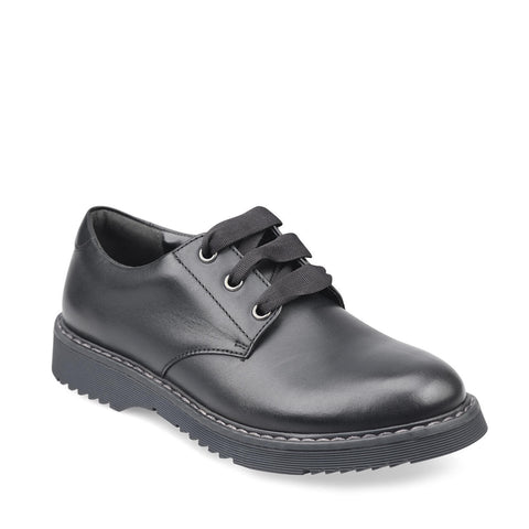 Start-Rite Impact Black Leather School Shoes