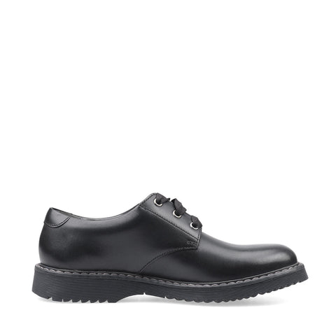 Start-Rite Impact Black Leather School Shoes