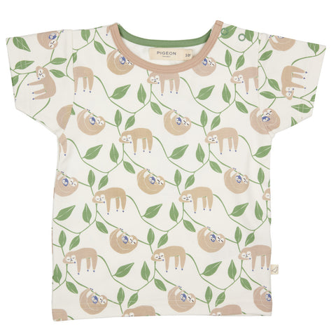Pigeon Organics Short Sleeve T-Shirt Sloth