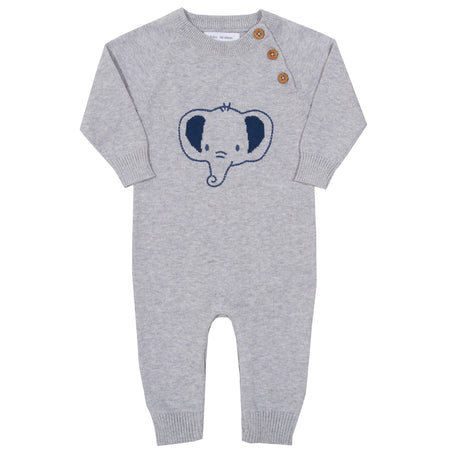 Kite Ele knit romper Grey marl
