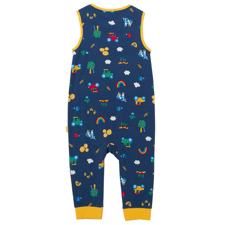 Kite Farm play dungarees Navy