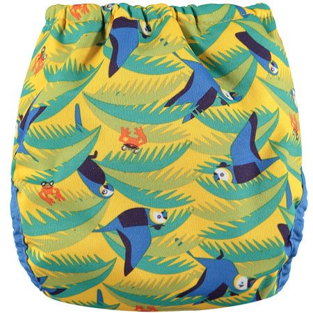 Pop-In Single Printed Nappy Bamboo Parrot