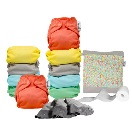 Pop-In Popper Middle Box Nappies Pastels