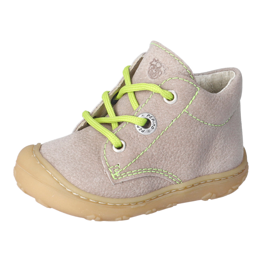 Ricosta Cory Children's Boots with neon yellow laces