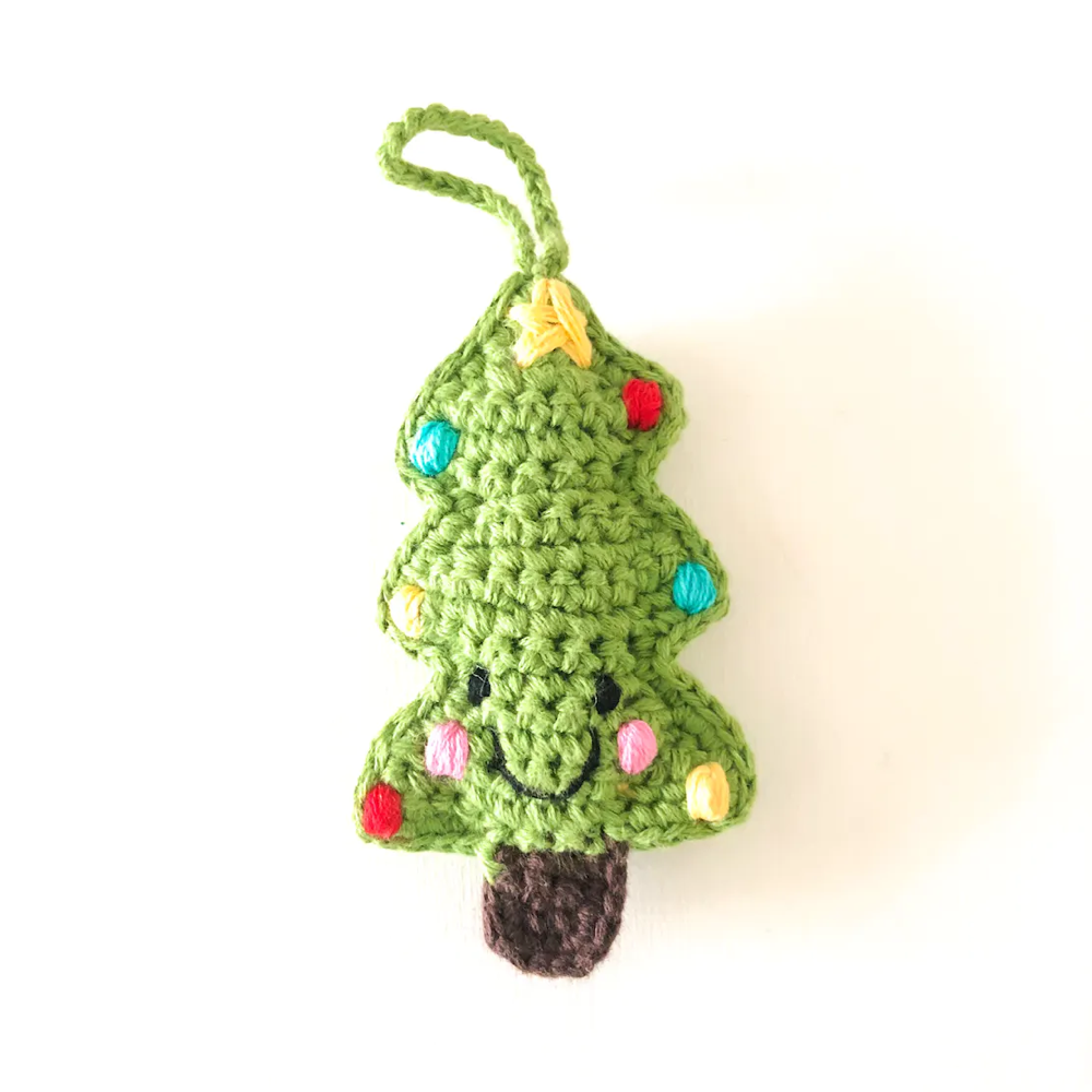 Pebblechild Knitted Christmas Decoration - Tree