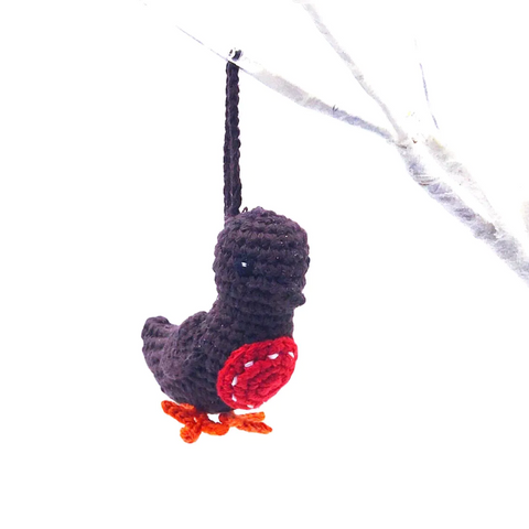 Pebblechild Knitted Christmas Decoration Robin 