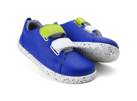 Bobux KP Grass Court Switch Blueberry (Lime + White)