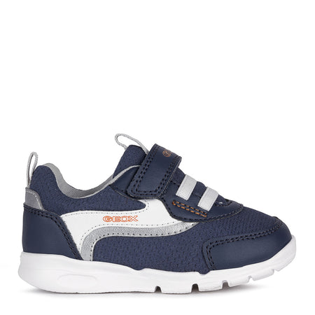 Geox B RUNNER B. B - MESH+GEOBUCK NAVY/ORANGE