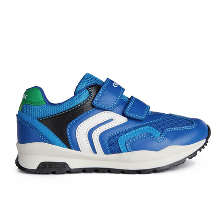 Geox J Pavel Royal/Green Trainers