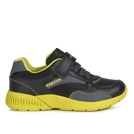 Geox Sveth Black/Lime Trainers