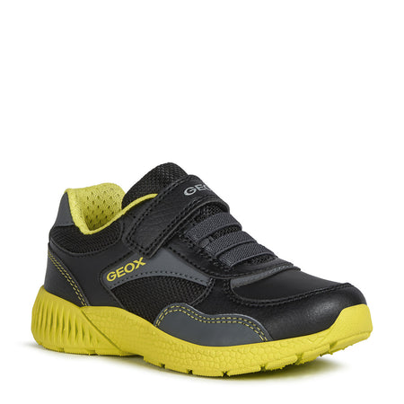 Geox Sveth Black/Lime Trainers