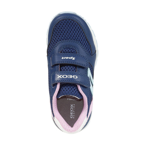 Geox J Pavel Girl Navy/Pink Trainers