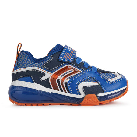 Geox J Bayonyc Boy Royal/Orange Trainers