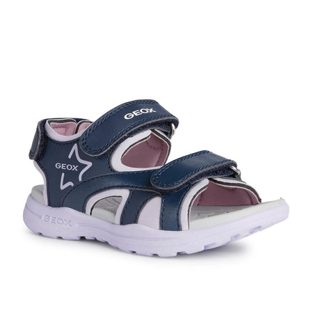 Geox J Vaniett Girl Navy/Lilac Sandals