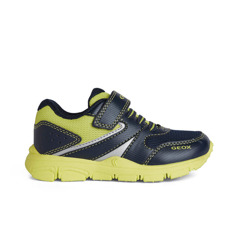 Geox J New Torque Boy Navy/Lime Trainers
