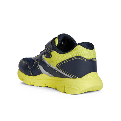 Geox J New Torque Boy Navy/Lime Trainers