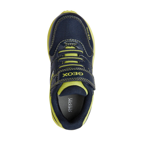 Geox J New Torque Boy Navy/Lime Trainers