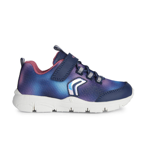 Geox J New Torque Girl Navy/Fuchsia Trainers