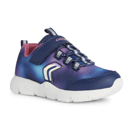 Geox J New Torque Girl Navy/Fuchsia Trainers